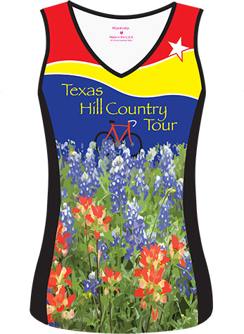 Adventure Cycling Texas Hill Country Sleeveless Jersey