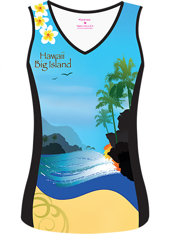 Adventure Cycling Hawaii Big Island Sleeveless Jersey